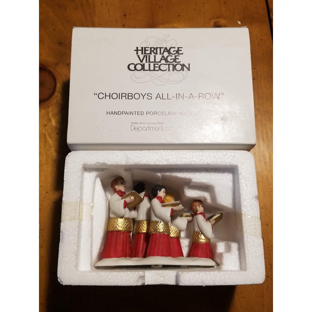 "Choirboys All-In-A-Row" #5889-2 Heritage Village Collection -Retired-